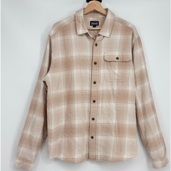 Patagonia Other - Patagonia Fjord plaid mens Flannel button front shirt size Large organic cotton